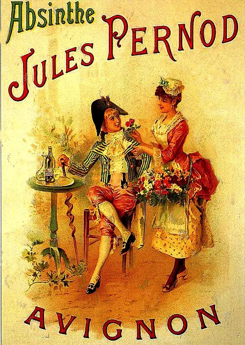 Poster made by Pernod to promote its absinthe, around 1900.