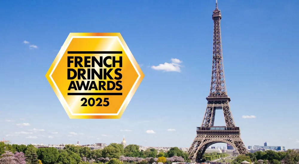 A photo of the Effeil Tower, with the logo of the French Drinks Awards 2025