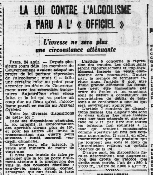 First page of the Ouest-Éclair, August 25 1940