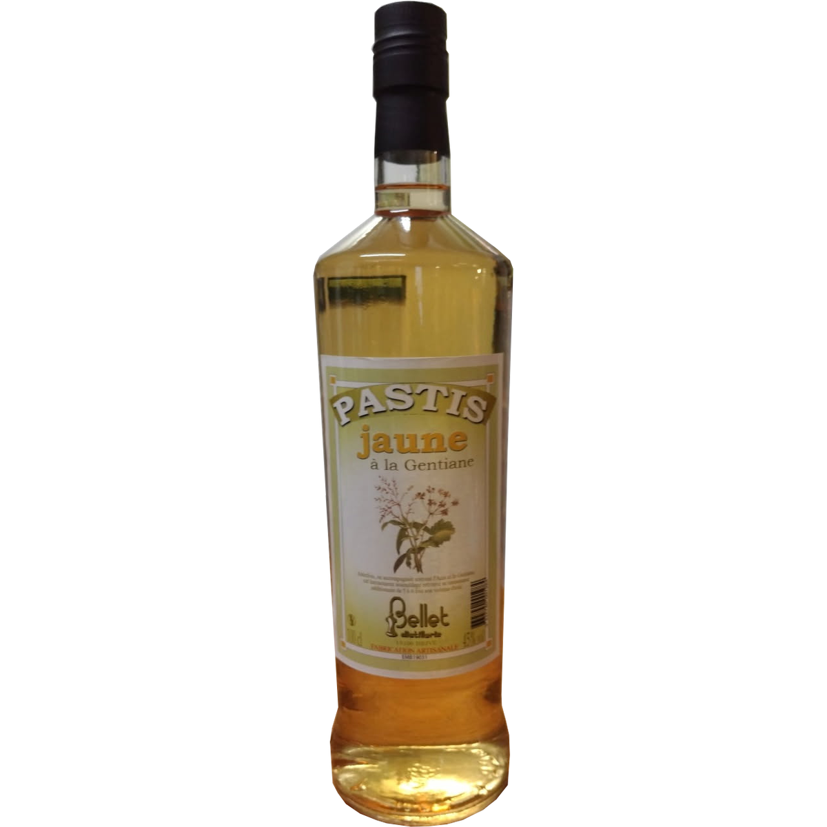 Bottle of Pastis Jaune | Distillerie Bellet