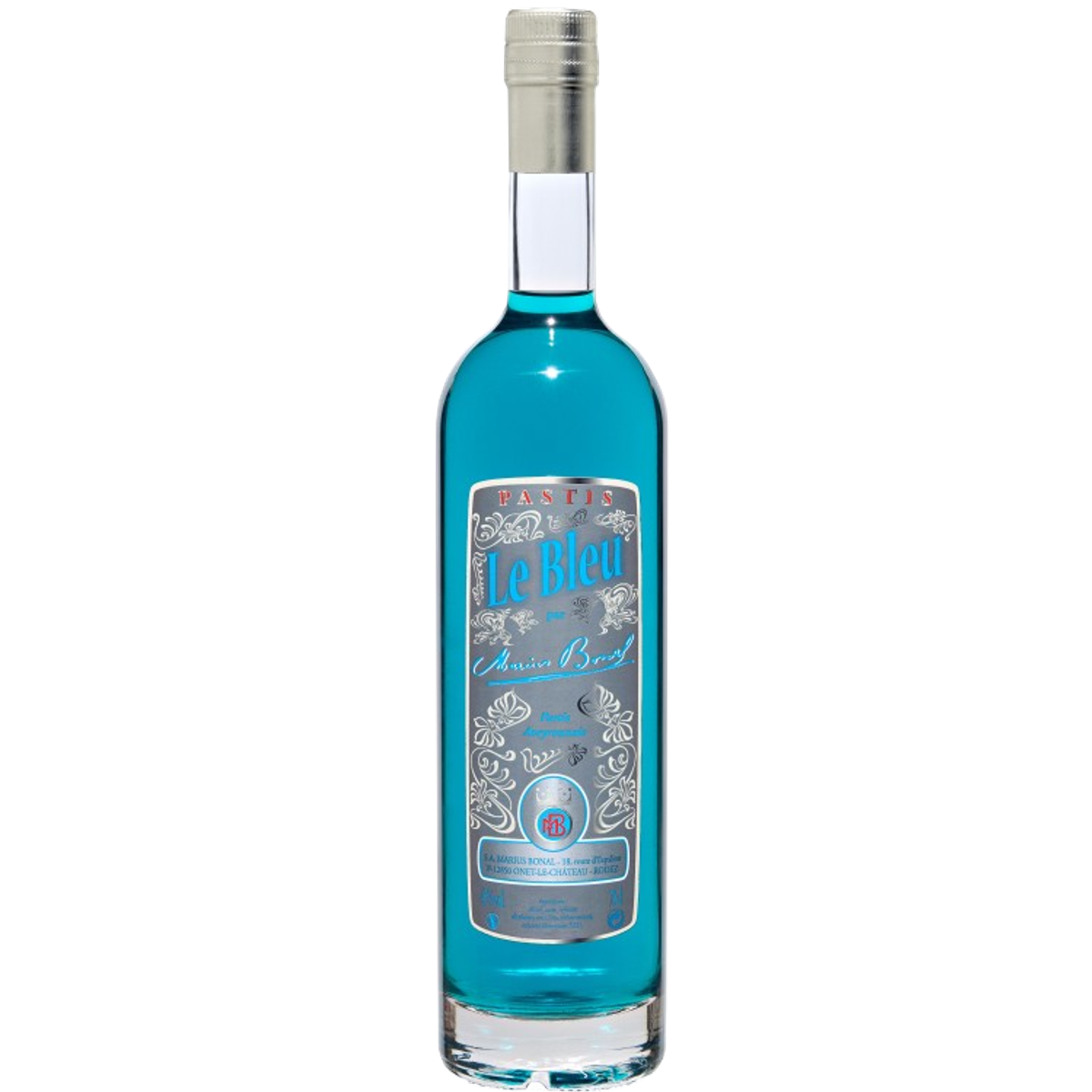 Bottle of Pastis Le Bleu Marius Bonal | Marius Bonal