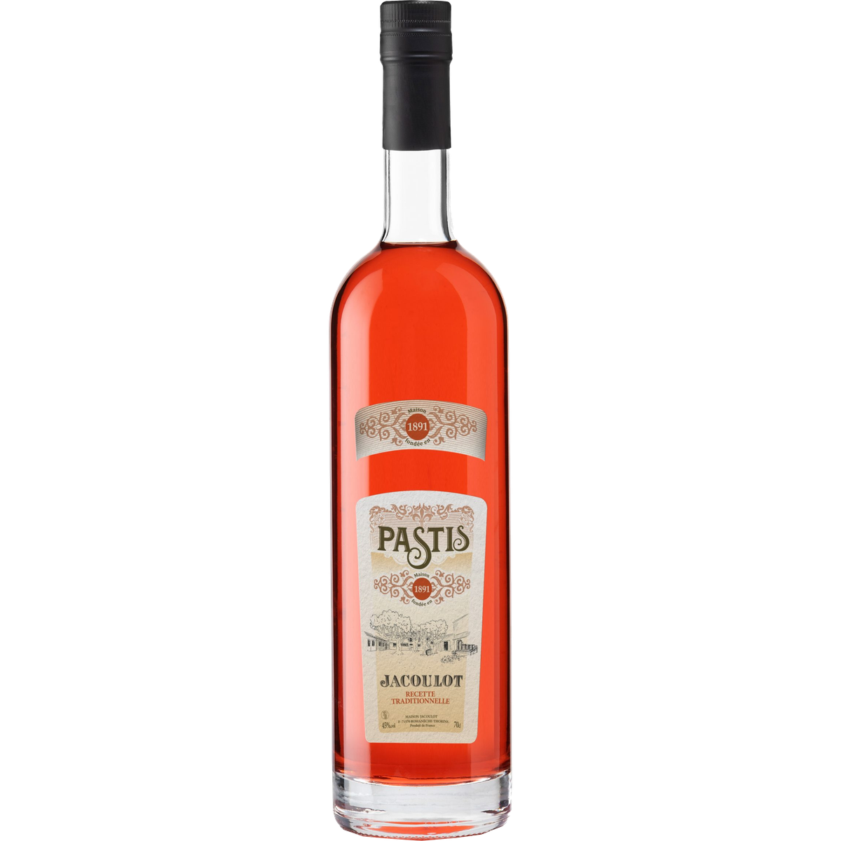 Bottle of Pastis Rouge | Jacoulot
