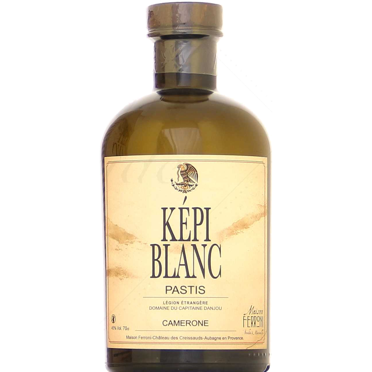 Bottle of Pastis Kepi Blanc Camerone | Maison Ferroni
