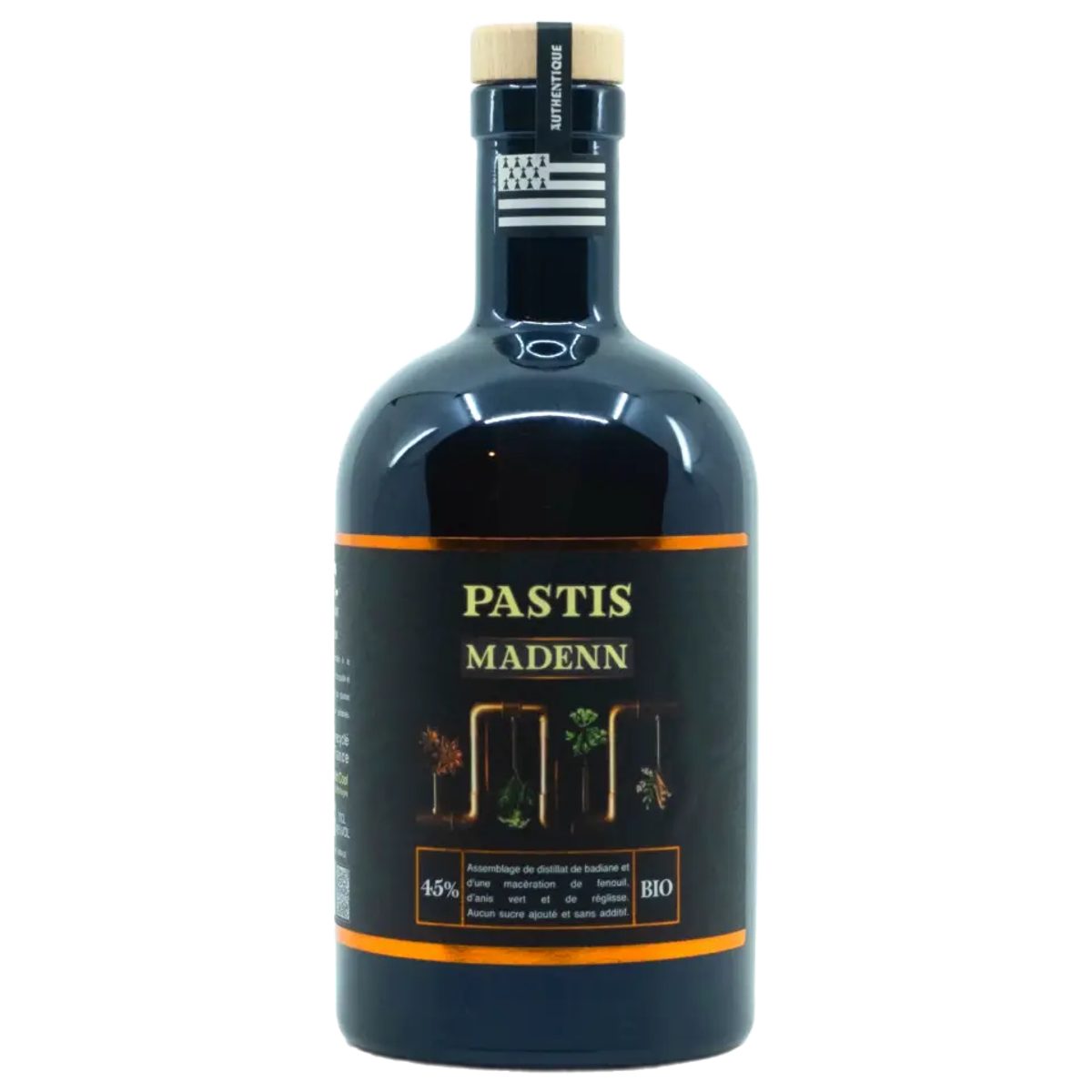 Bottle of Pastis MADENN | Distillerie Breizh'Cool