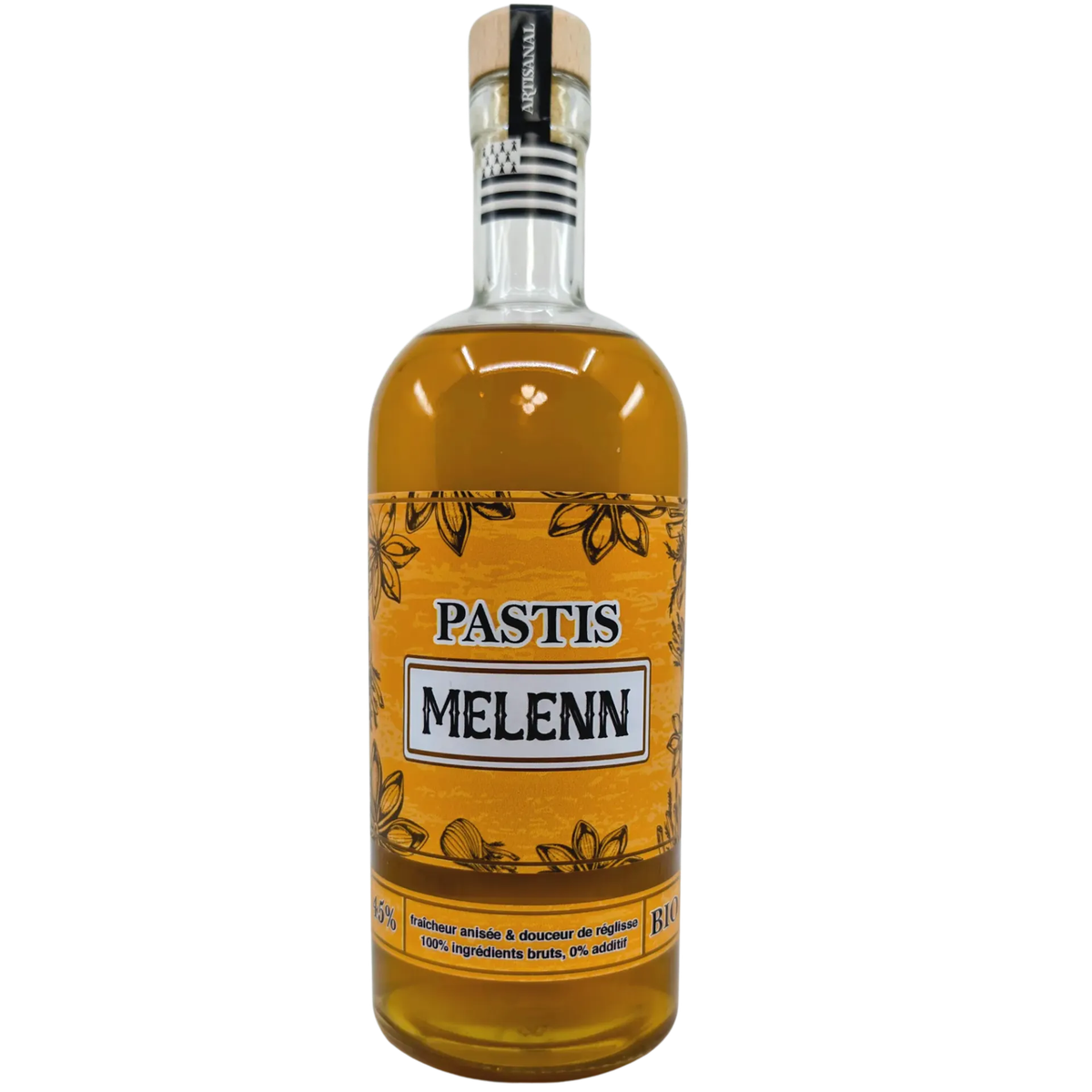 Bottle of Pastis MELENN | Distillerie Breizh'Cool