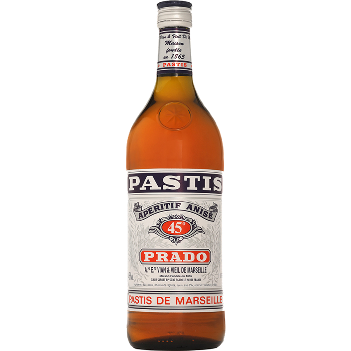 Bottle of Pastis de Marseille Prado | Slaur Sardet
