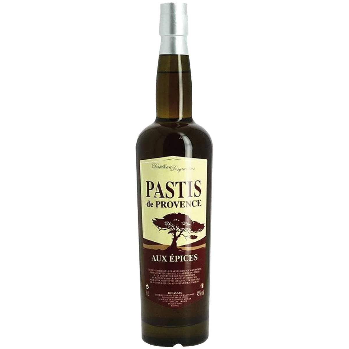 Bottle of Pastis De Provence Aux Épices | Distillerie Desgravières 