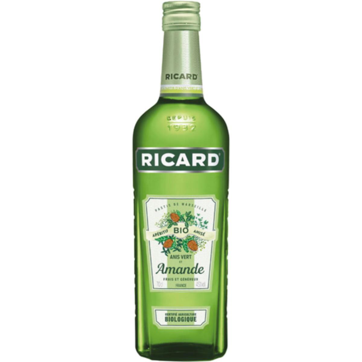Bottle of Ricard Fruité Bio Amande | Pernod-Ricard